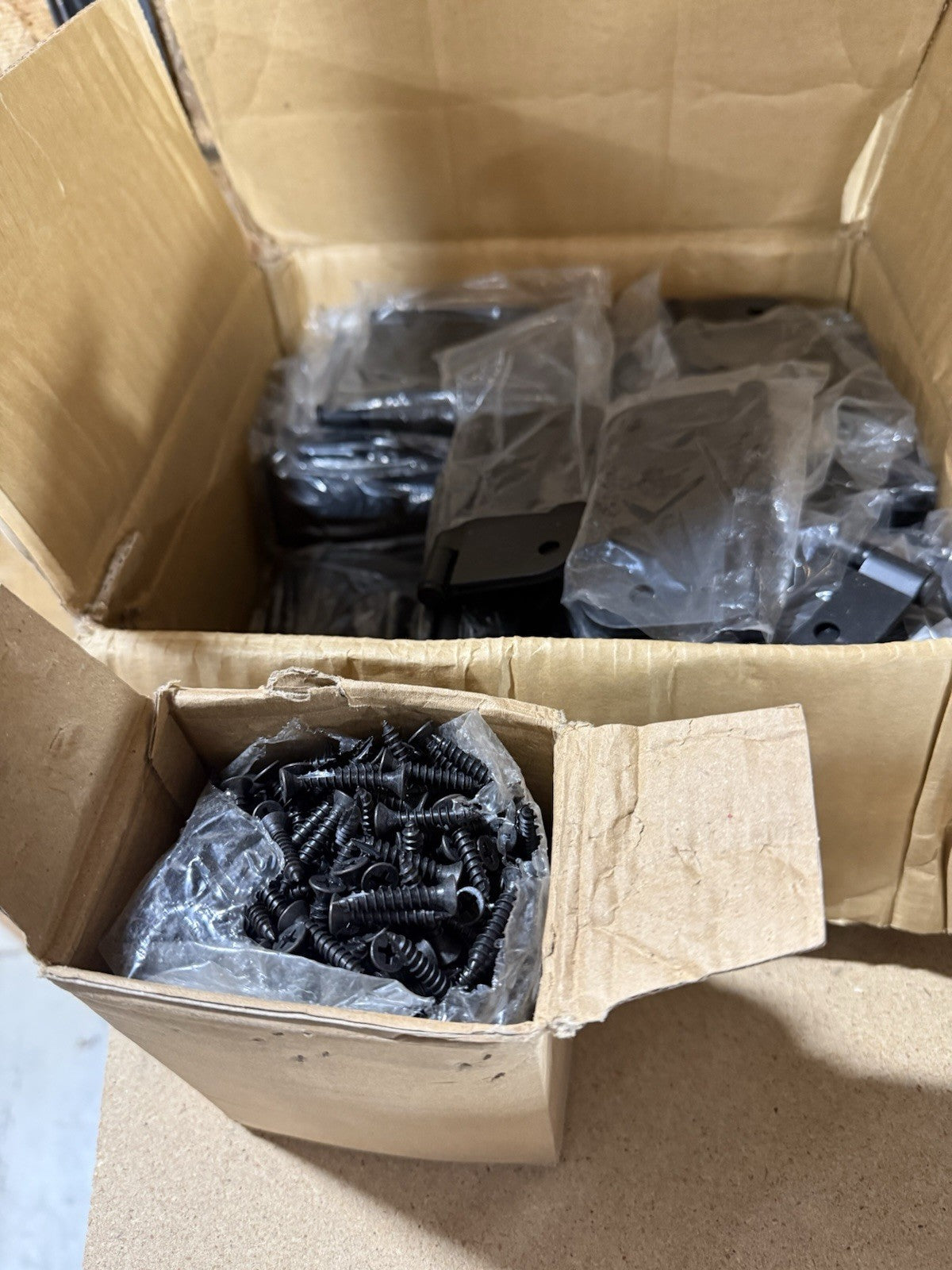 Matte Black Door Hinges Heavy Duty W/ Screws Interior Exterior Door Hinges New