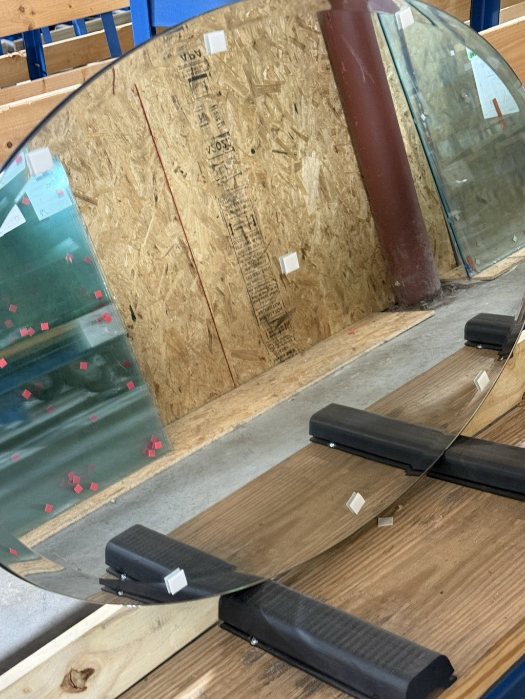 Oval Frameless Bathroom Mirror Beveled Edge Wall Mount Vanity Mirror Clear 24x36