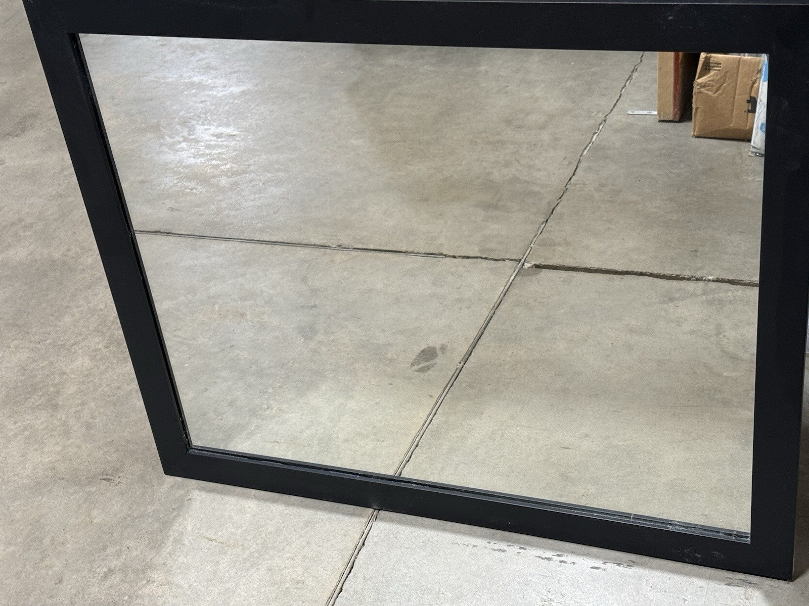 36x30 Matte Black Framed Wall Mirror | Bathroom Vanity | Atlanta Glass LLC