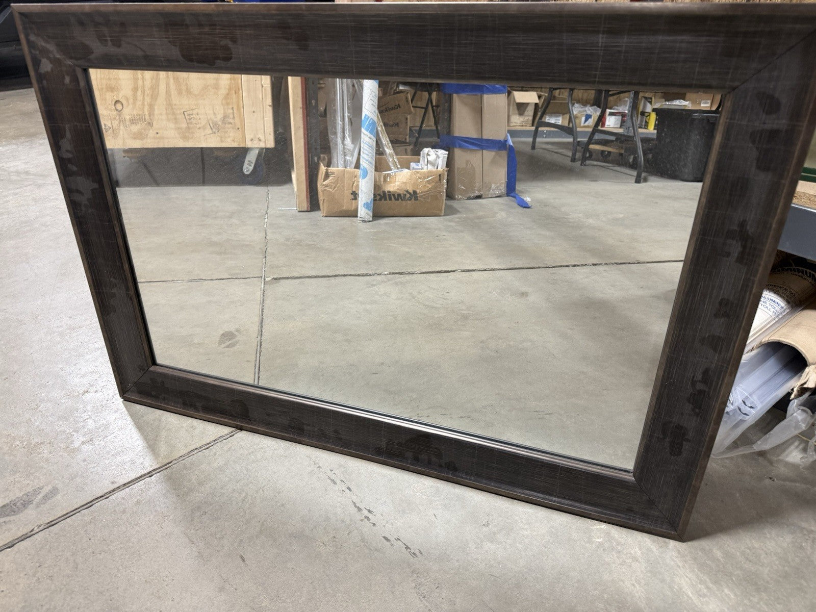 36.5x24.5 Rustic Framed Wall Mirror | Bathroom Vanity | Atlanta Glass LLC