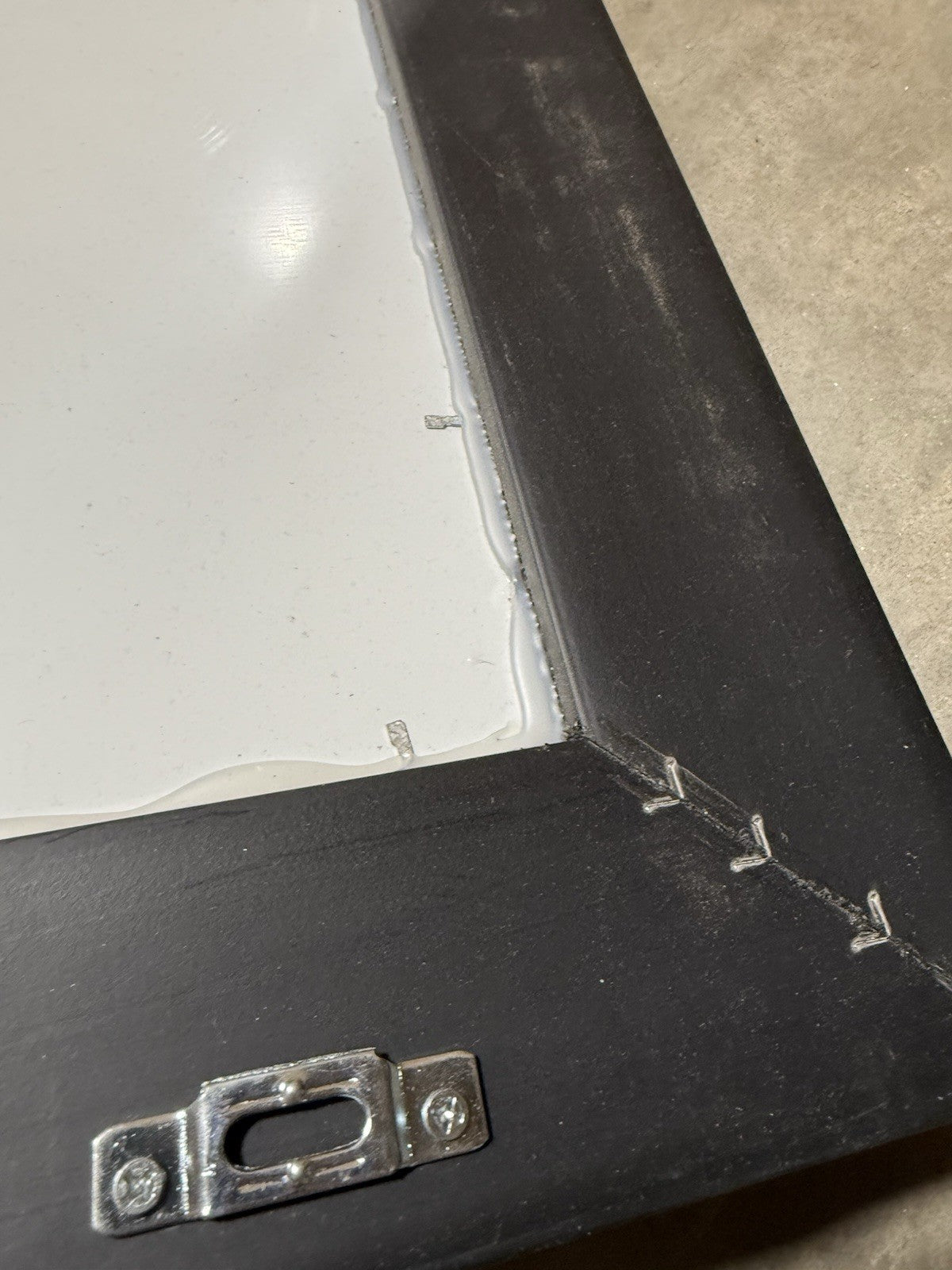 36.5x24.5 Rustic Framed Wall Mirror | Bathroom Vanity | Atlanta Glass LLC