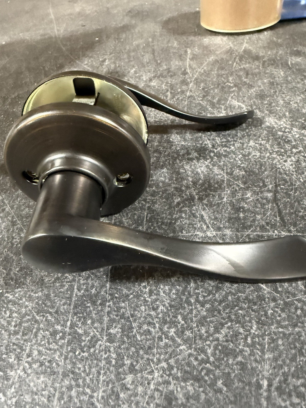 Kwikset Balboa Passage Door Lever Handle Matte Black Hall Closet Interior Lock