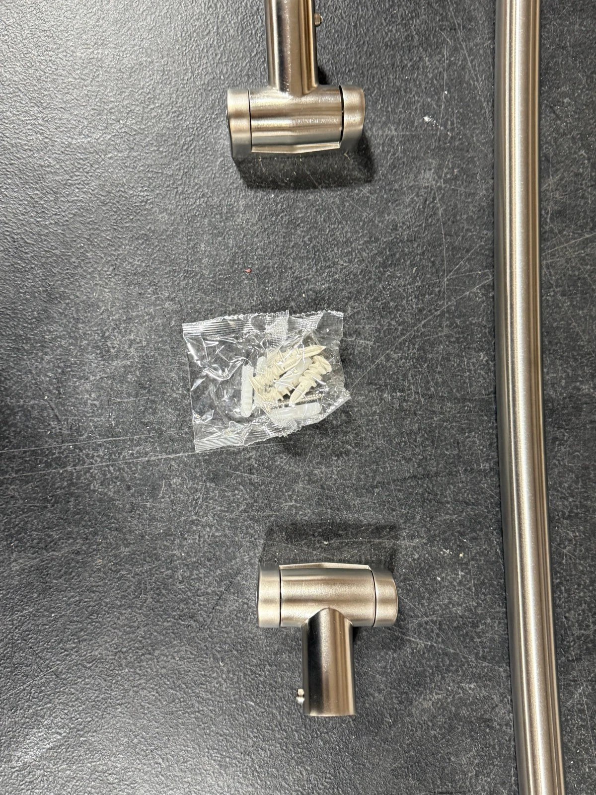 Advantage Bath Hardware 45–72” Adjustable Curved Shower Rod – Brushed Nickel