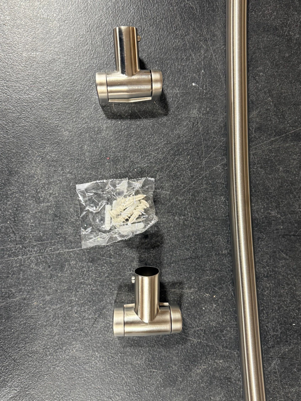 Advantage Bath Hardware 45–72” Adjustable Curved Shower Rod – Brushed Nickel