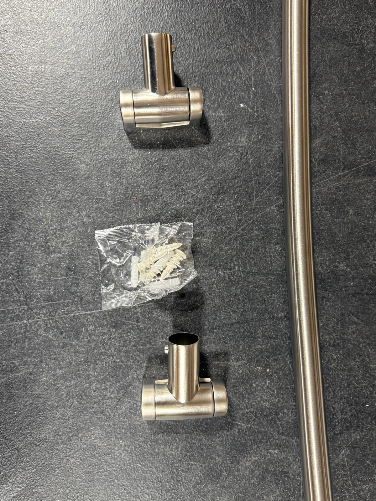 Advantage Bath Hardware 45–72” Adjustable Curved Shower Rod – Brushed Nickel