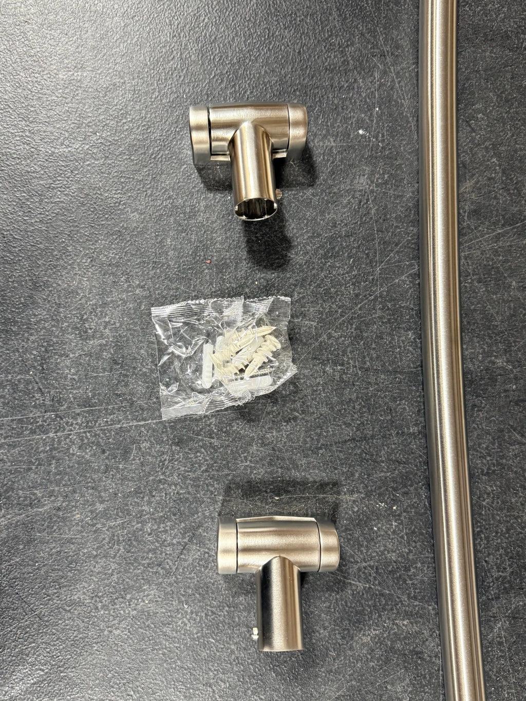 Advantage Bath Hardware 45–72” Adjustable Curved Shower Rod – Brushed Nickel