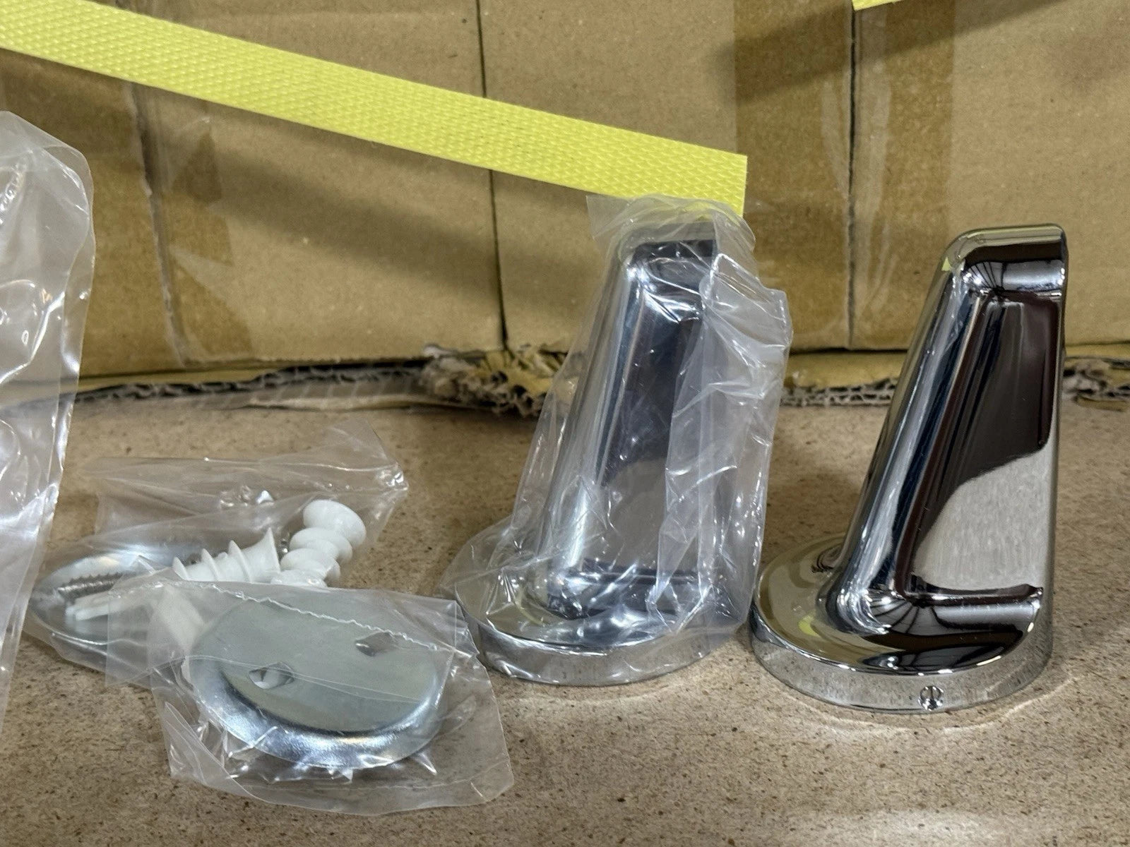 Portman Towel Bar Post Only Chrome US26 Replacement Bathroom Hardware Mount Pair