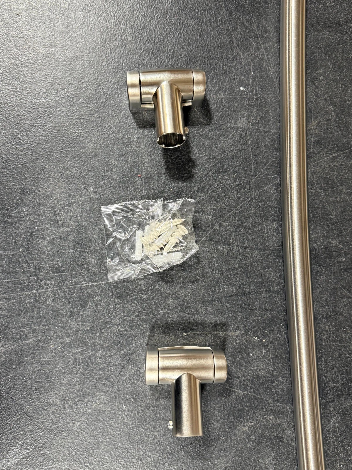 Advantage Bath Hardware 45–72” Adjustable Curved Shower Rod – Brushed Nickel