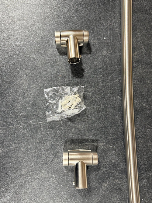 Advantage Bath Hardware 45–72” Adjustable Curved Shower Rod – Brushed Nickel